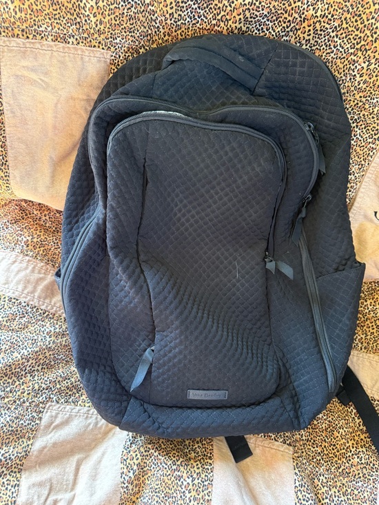 Vera Bradley Handbags - Vera Bradley Black Quilted Backpack